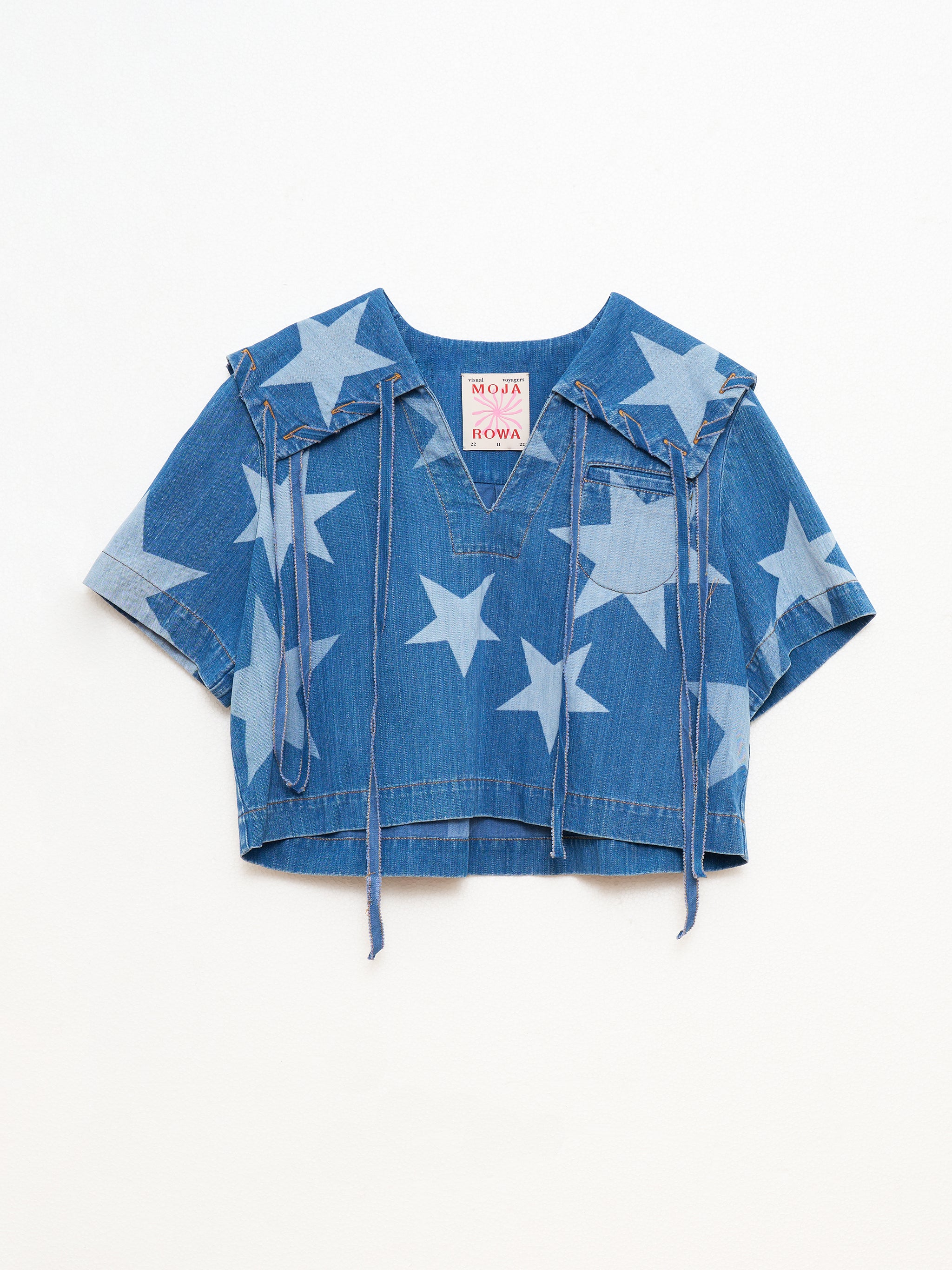 Anchor Star Denim Top