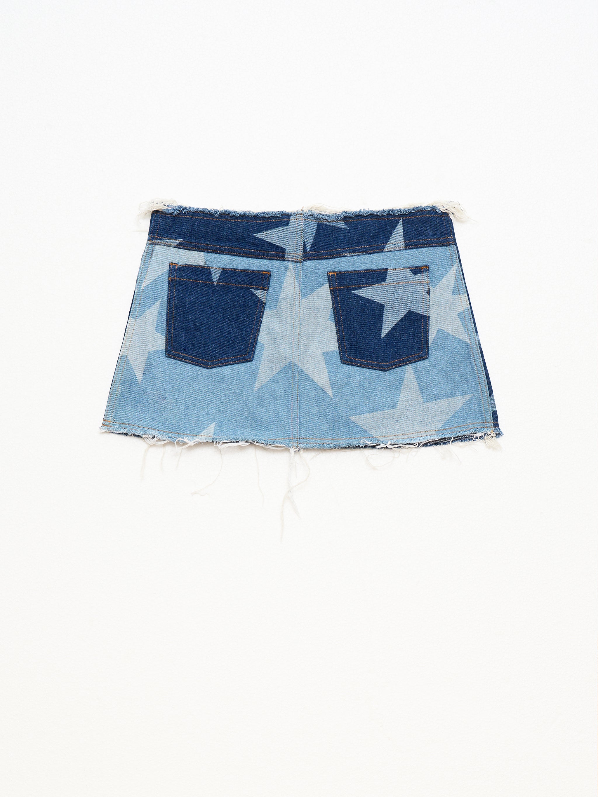 Star Denim Mini Skirt