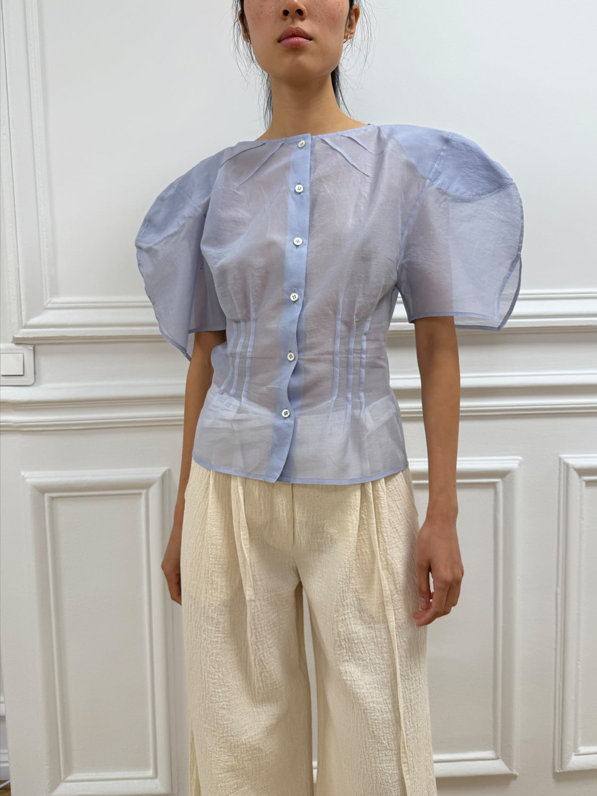 Petal Shirt - Celeste