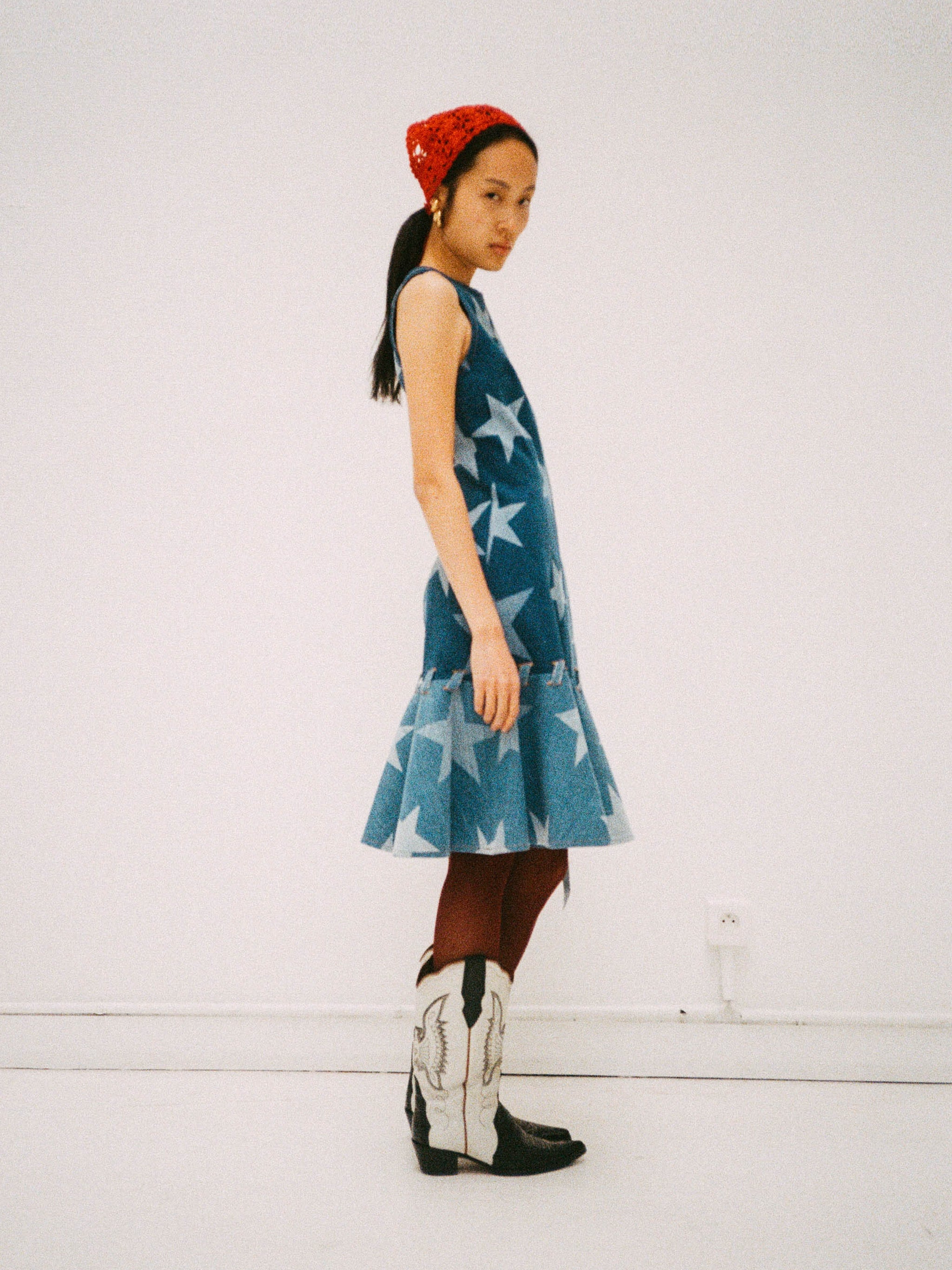 Star Denim Dress